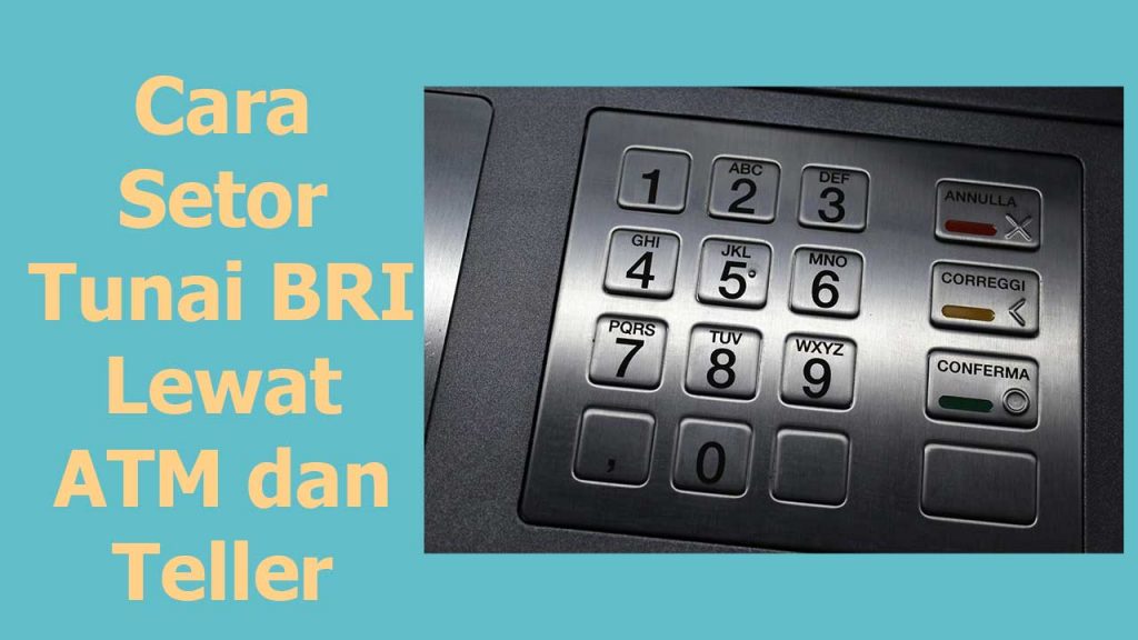 cara setor tunai bri lewat atm