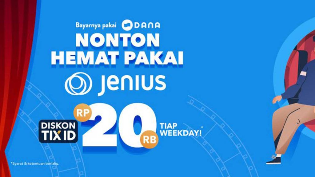cara beli tiket bioskop di jenius