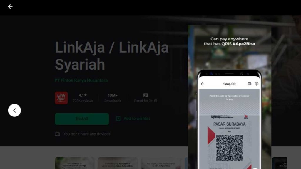 cara top up e-money lewat linkaja