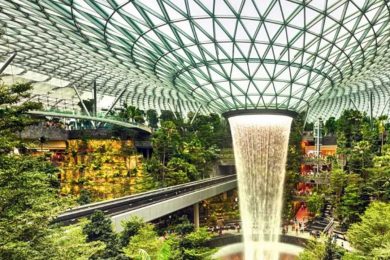 Changi Airport Waterfall: Tallest Indoor Waterfall Opens