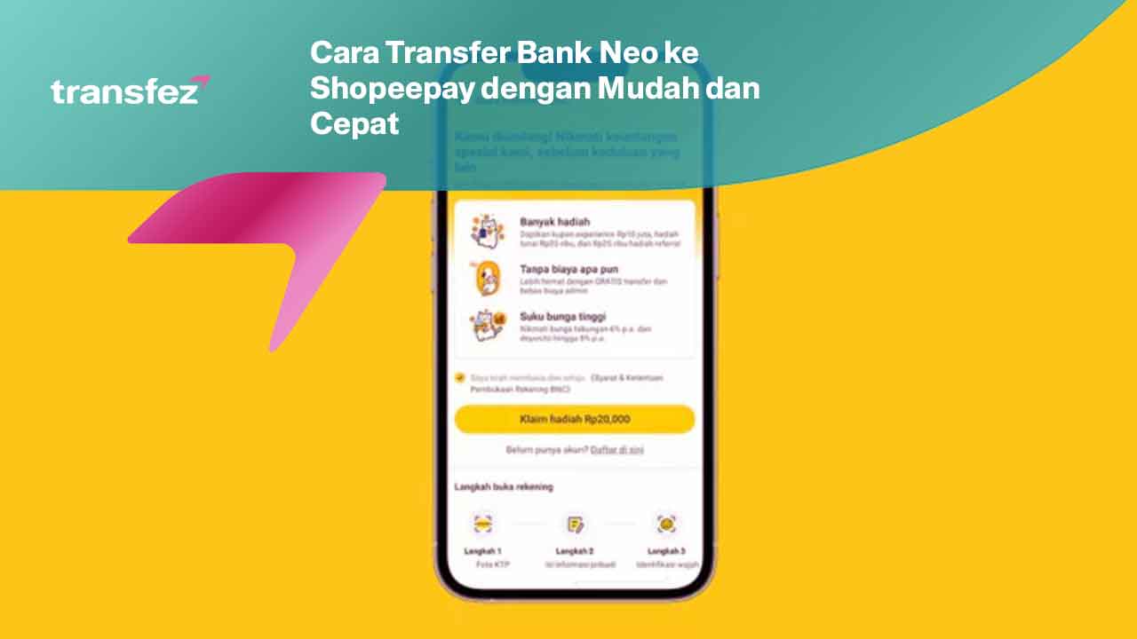 Cara Transfer Bank Neo ke Shopeepay dengan Mudah dan Cepat