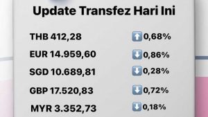 Update Rate Transfez Hari Ini 30 Agustus 2022