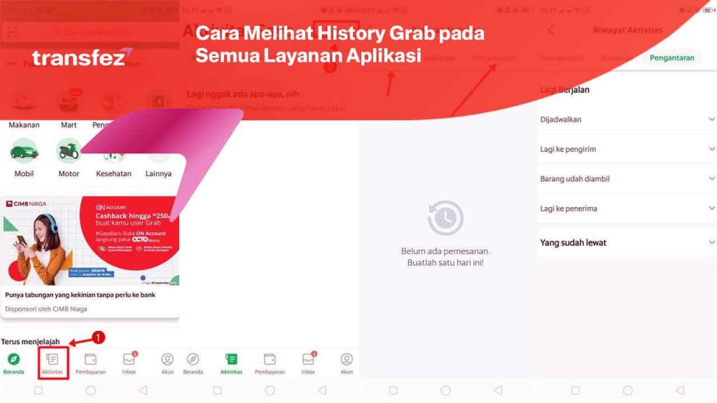 Cara Melihat History Grab pada Semua Layanan Aplikasi
