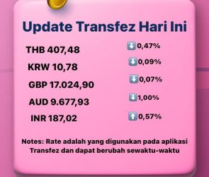 Update Rate Transfez Hari Ini 11 Oktober 2022