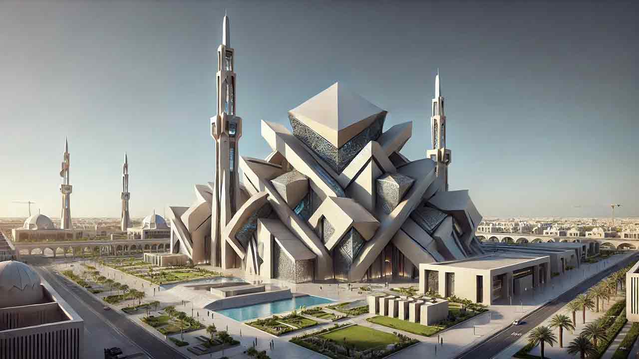 wisata religi di qatar education city mosque