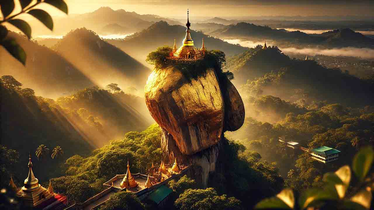 wisata religi di myanmar kyaiktyo pagoda