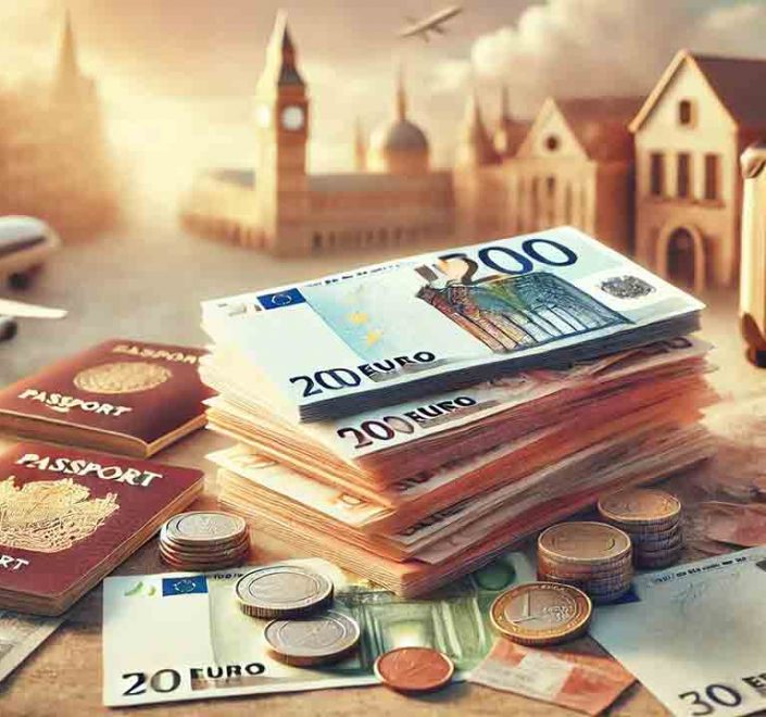 jumlah uang euro yang bisa dibawa untuk liburan