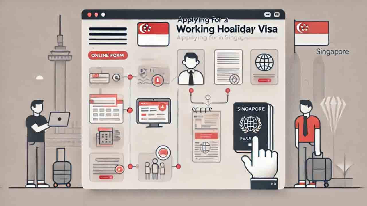 follow the process flow for the working holiday visa singapore