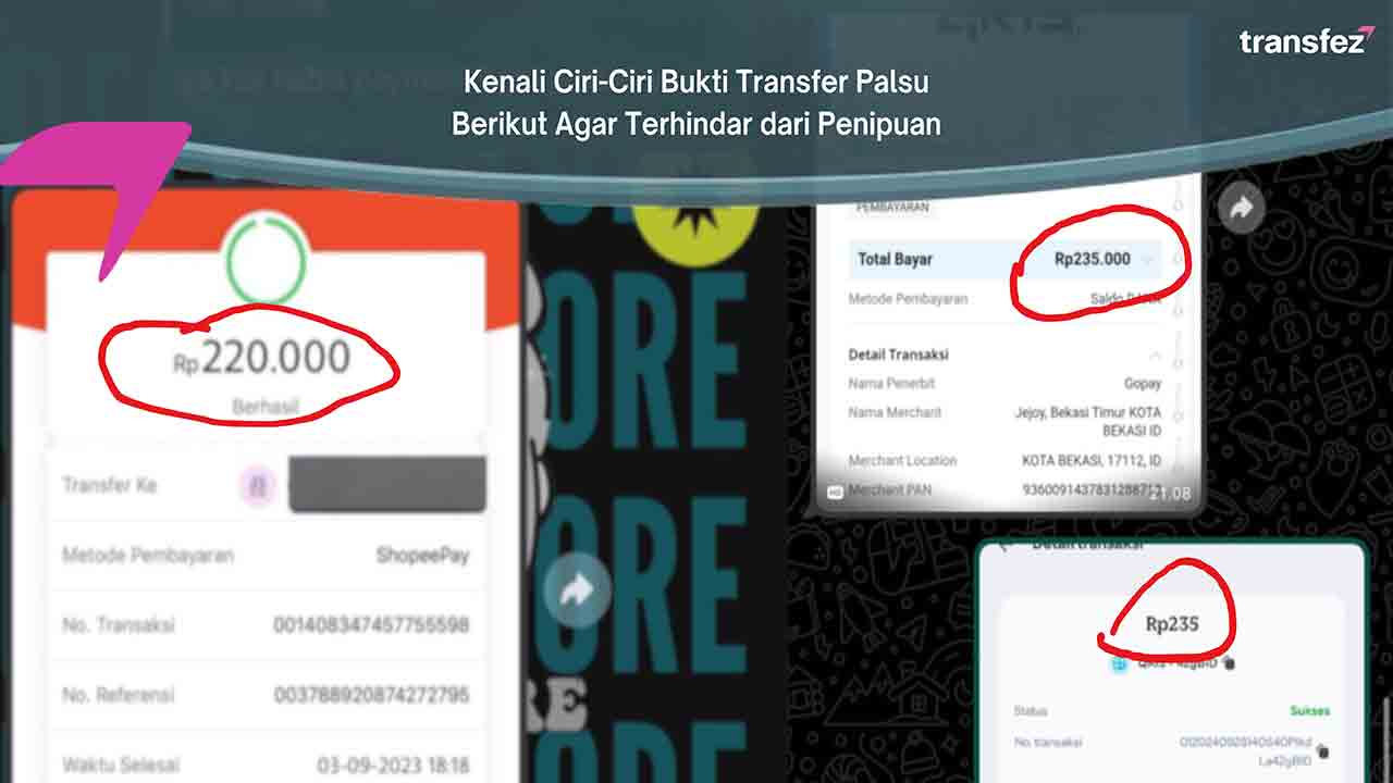 ciri-ciri bukti transfer palsu