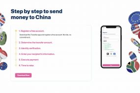 transfer money to china