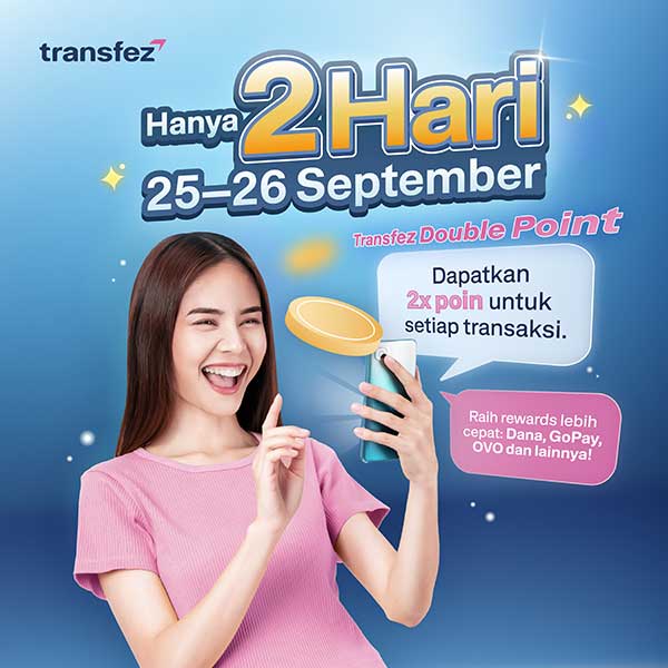 September Double Payday: Dapatkan 2x Poin untuk Setiap Transaksi!