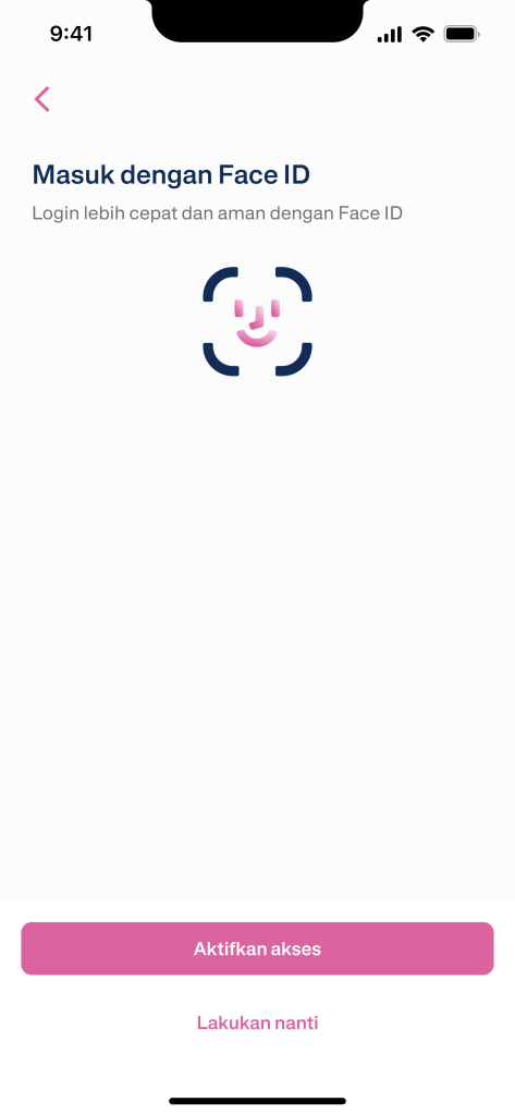 Tutorial Registrasi Aplikasi Transfez Singapura 7 Tutorial Registrasi Aplikasi Transfez Singapura -06 Face ID