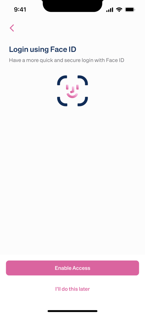 Transfez Singapore App Registration Guide - 06 Face ID en