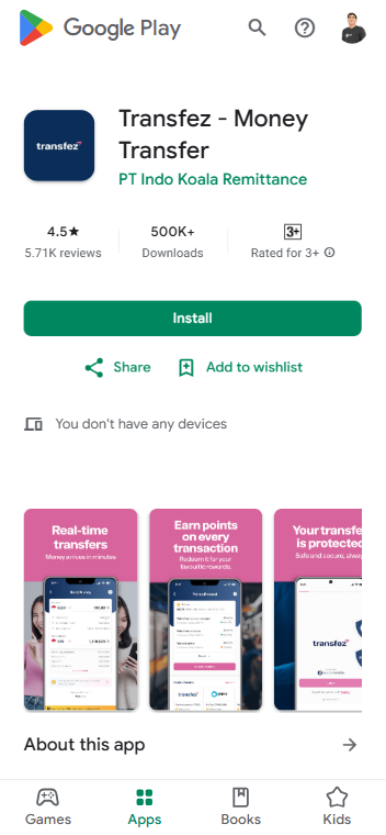 Download Transfez App