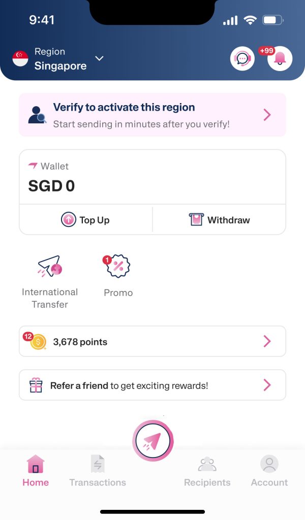 Transfez Singapore KYC (Identity Verification) Guide 2 Home En 1