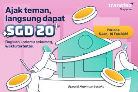 Program Double Referral Transfez Singapura Ajak Teman, Dapat 2.600 Poin!