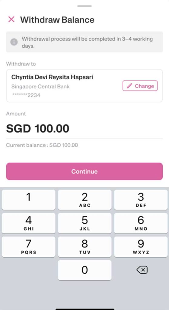 Withdraw Balance EN - Step 2