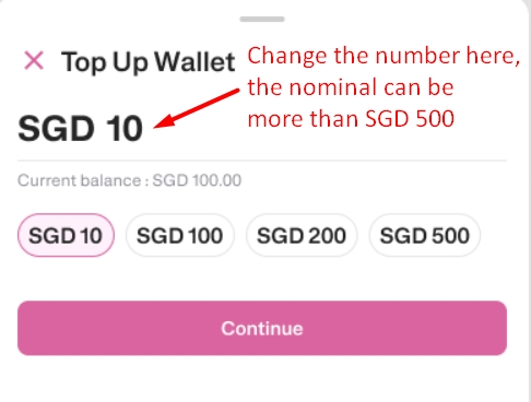 Tutorial Top Up Transfez Singapore App 3 02 Nominal eng