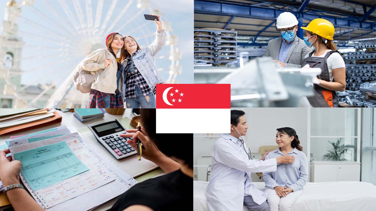 industri yang banyak menyerap tenaga kerja asing di Singapura