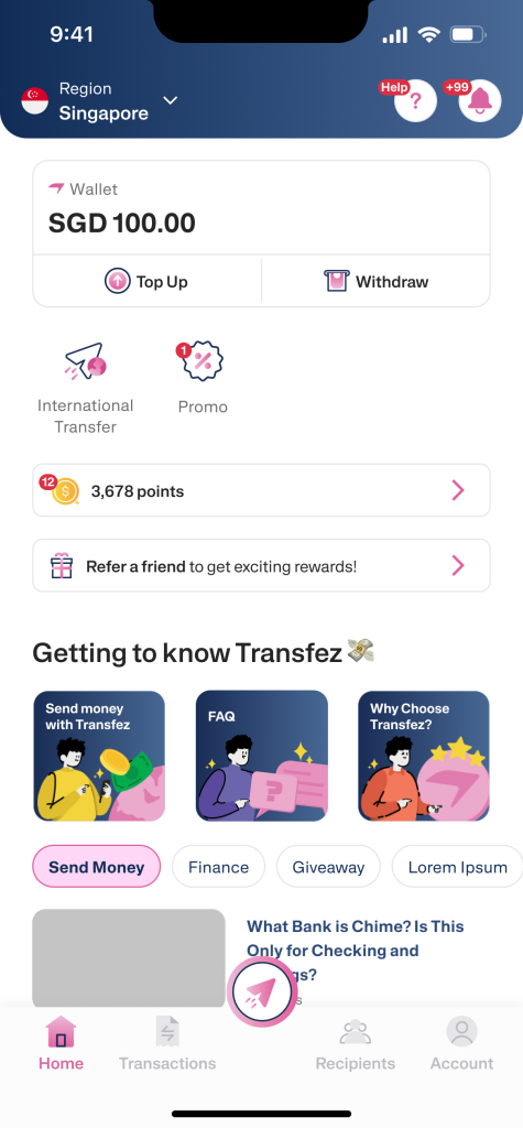 5. Home setelah referral inputed
