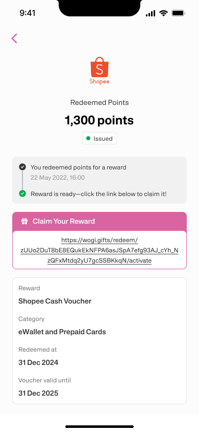 7. Redeemed - Issued
