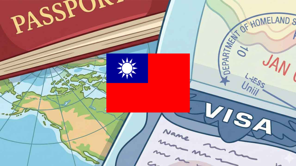 aturan visa di taiwan