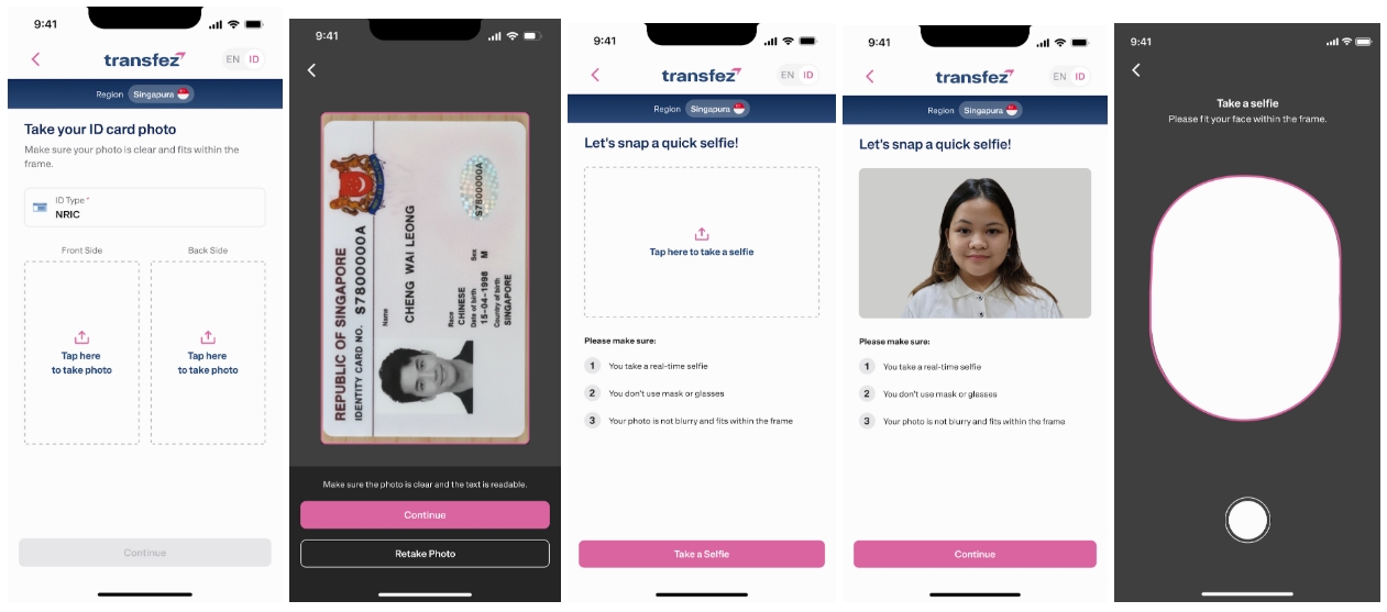 Unggah Foto Identitas Transfez on WhatsApp