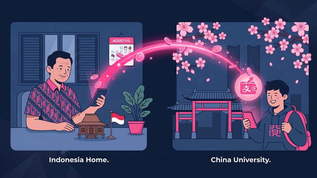 Kirim Uang ke Mahasiswa Indonesia di China Lewat WeChat, Tanpa Rekening Bank