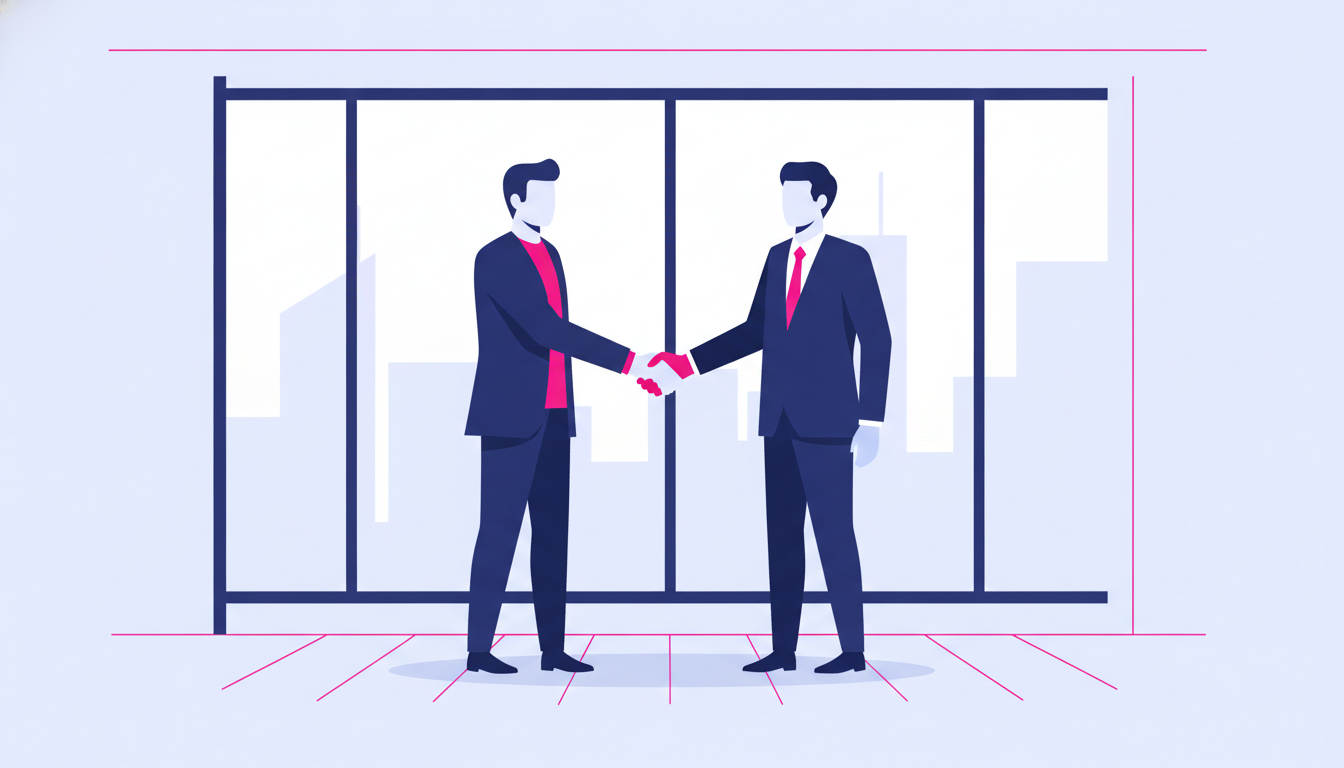 Why Work in Japan: Top Reasons to Build Your Career There 2 a foreign professional shaking hands with a Japanese manager in a modern Tokyo office lobby