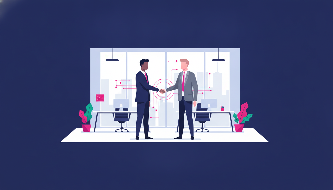 Diaspora Indonesia: Panduan Lengkap Merantau ke Luar Negeri 4 an Indonesian professional man in business attire shaking hands with a foreign colleague in a bright modern office